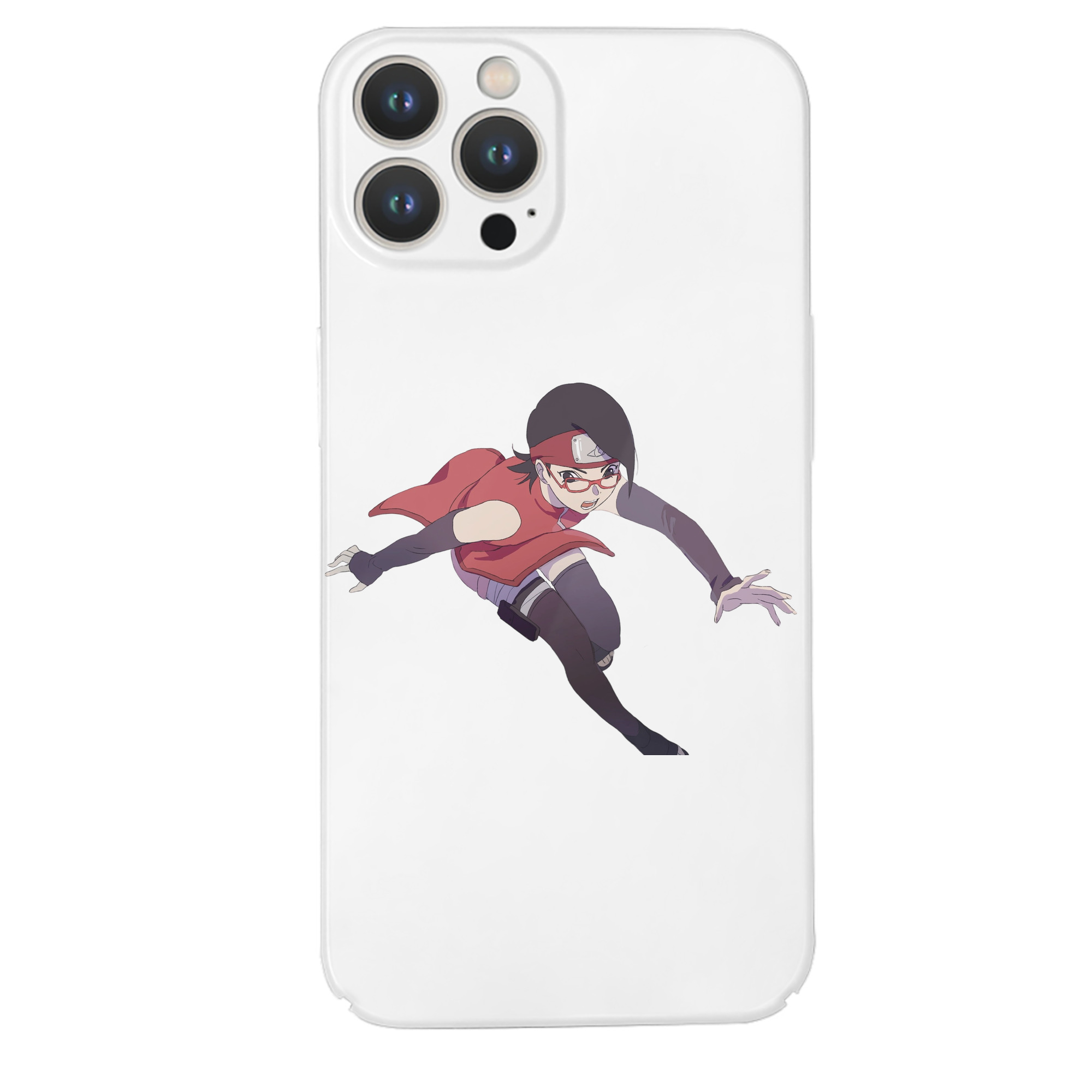 （画像用） NARUTO -ナルト- うちは サラダ Uchiha Sarada 【iPhone 14シリーズ対応】ハードケース